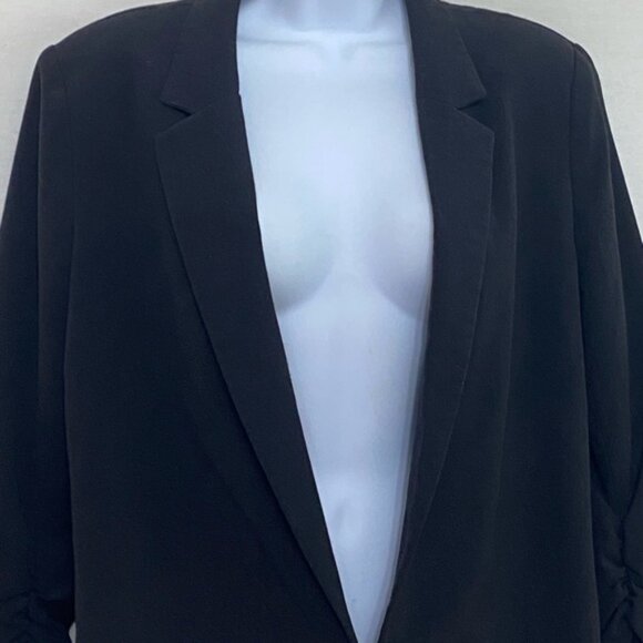 CC-50 Tahari Black Long Sleeve Lined Blazer‎ Suit Jacket Size L - Picture 4 of 16